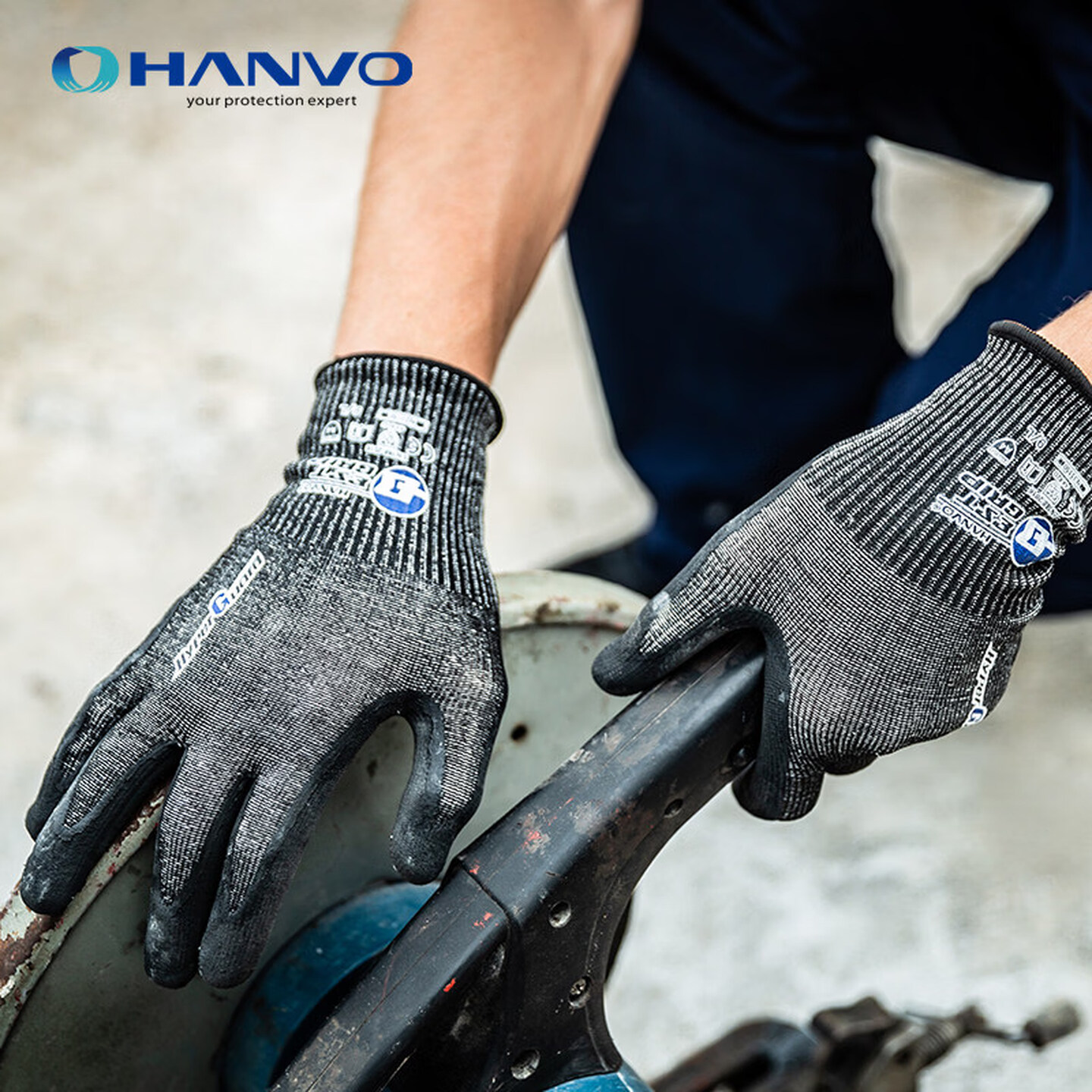 Work Glove Impact - Guanti da Lavoro di Sicurezza Resistenti