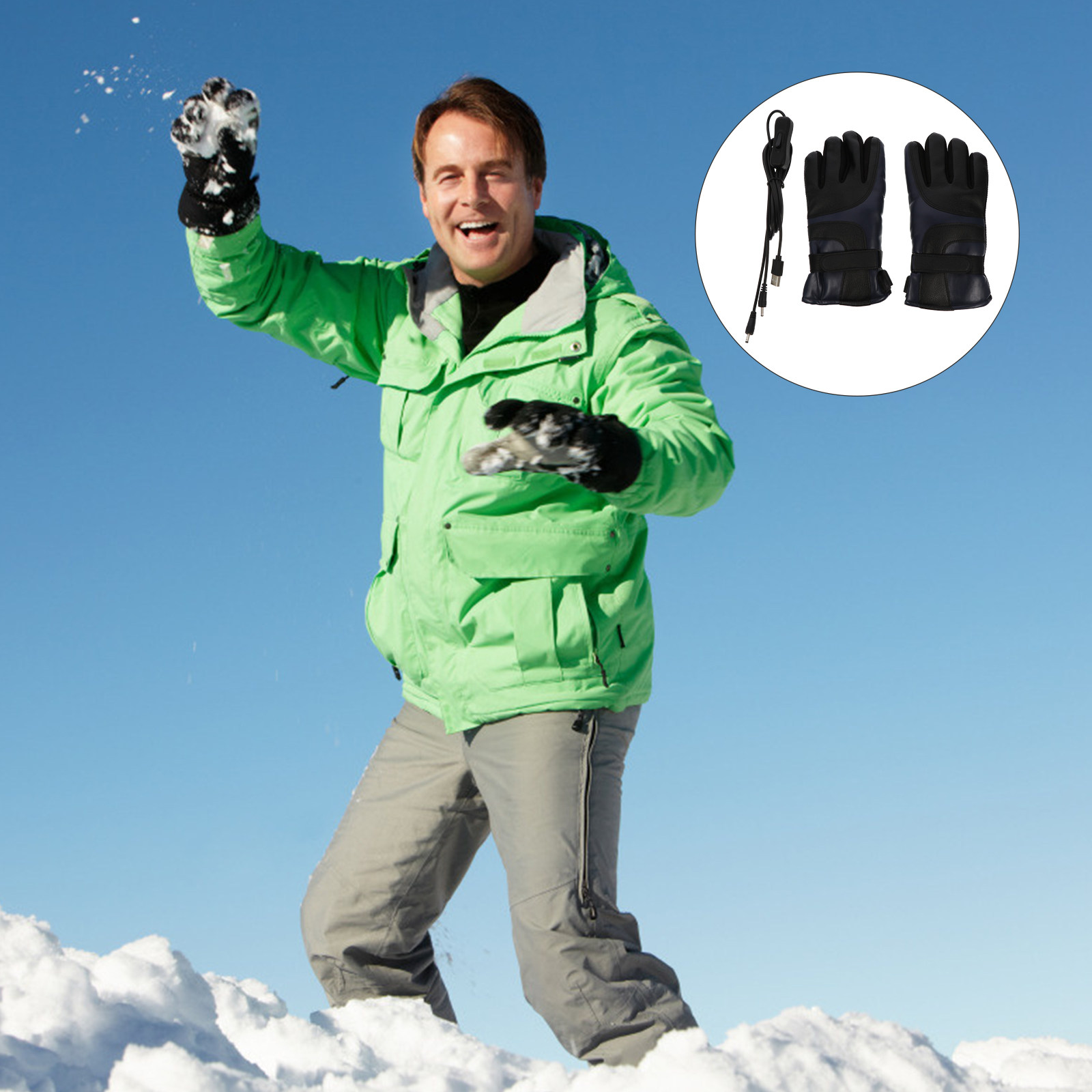 Winter Glove Insulated - 1 Paio di Guanti Riscaldati Elettricamente